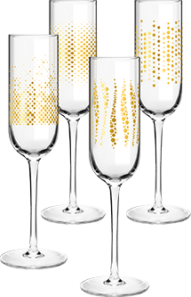 Zestaw kieliszków do szampana