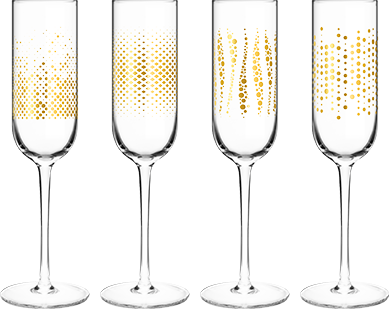 Zestaw kieliszków do szampana