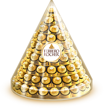 Piramida z 96 pralinami Ferrero Rocher